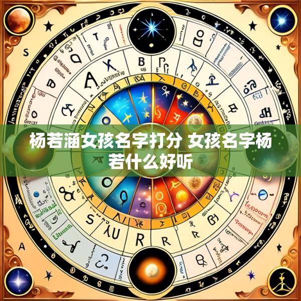 杨若涵女孩名字打分 女孩名字杨若什么好听