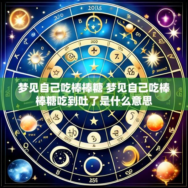 梦见自己吃棒棒糖 梦见自己吃棒棒糖吃到吐了是什么意思