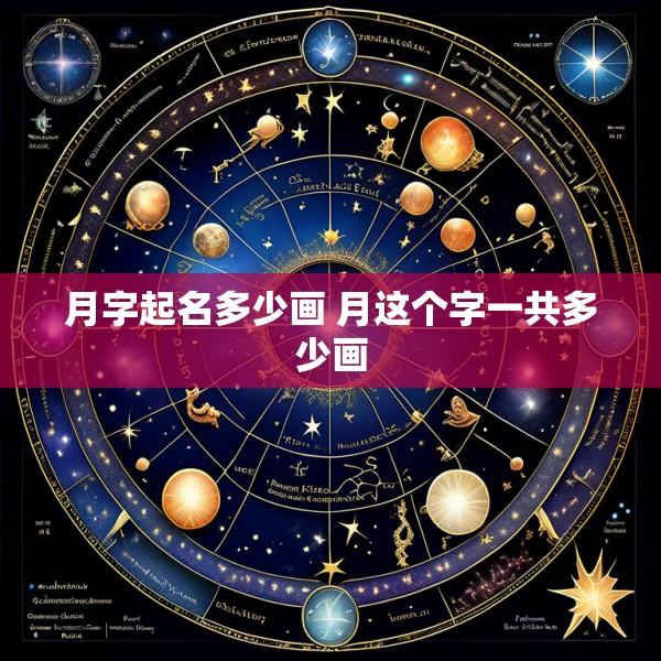 月字起名多少画 月这个字一共多少画