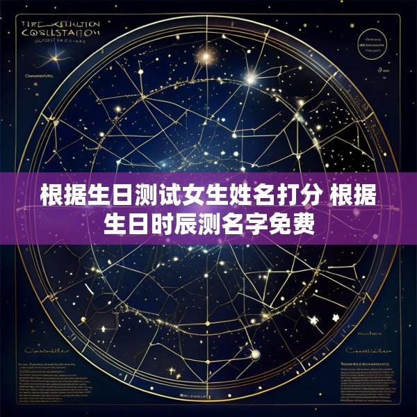 根据生日测试女生姓名打分 根据生日时辰测名字免费