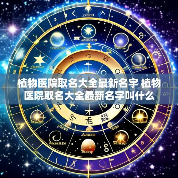 植物医院取名大全最新名字 植物医院取名大全最新名字叫什么