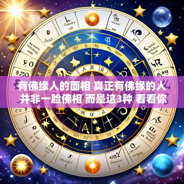 有佛缘人的面相 真正有佛缘的人 并非一脸佛相 而是这3种 看看你是不是