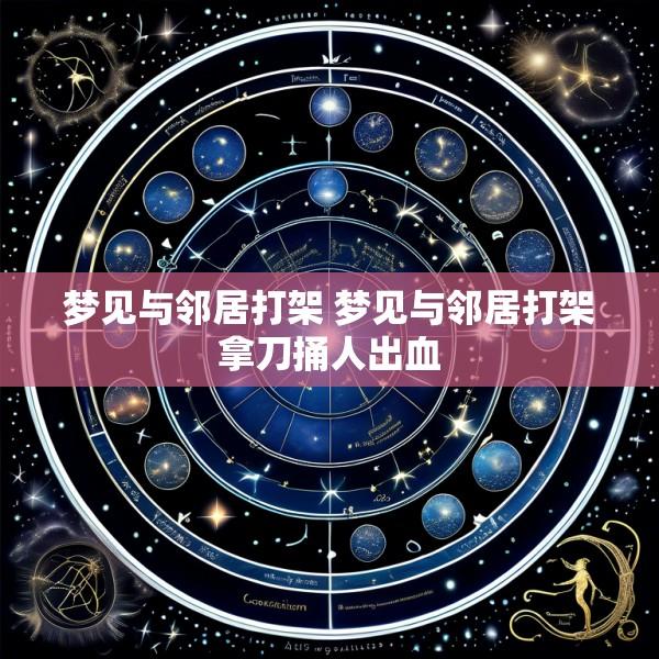 梦见与邻居打架 梦见与邻居打架拿刀捅人出血
