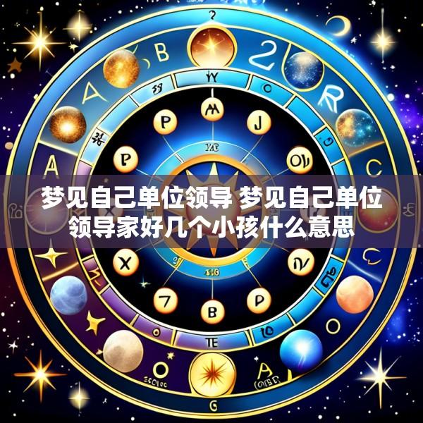 梦见自己单位领导 梦见自己单位领导家好几个小孩什么意思