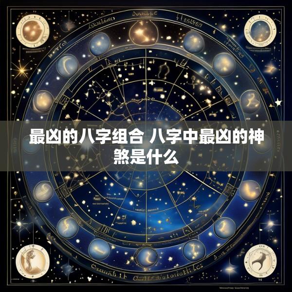 最凶的八字组合 八字中最凶的神煞是什么