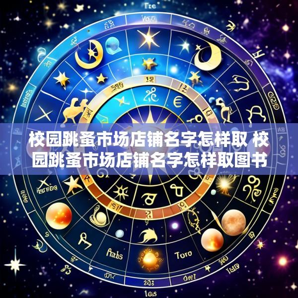 校园跳蚤市场店铺名字怎样取 校园跳蚤市场店铺名字怎样取图书