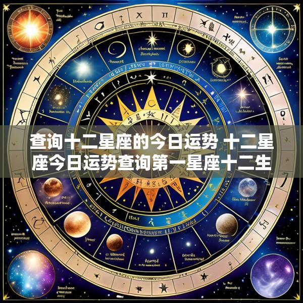 查询十二星座的今日运势 十二星座今日运势查询第一星座十二生肖运势