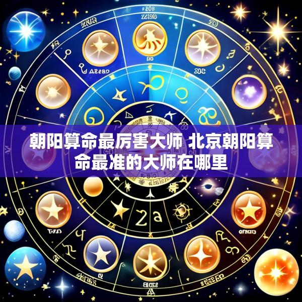 朝阳算命最厉害大师 北京朝阳算命最准的大师在哪里
