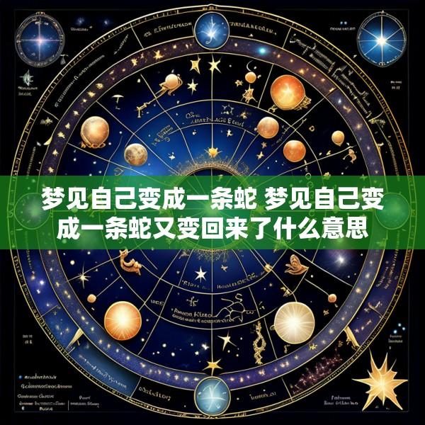 梦见自己变成一条蛇 梦见自己变成一条蛇又变回来了什么意思