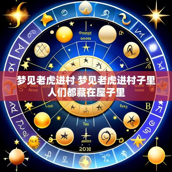 梦见老虎进村 梦见老虎进村子里人们都藏在屋子里