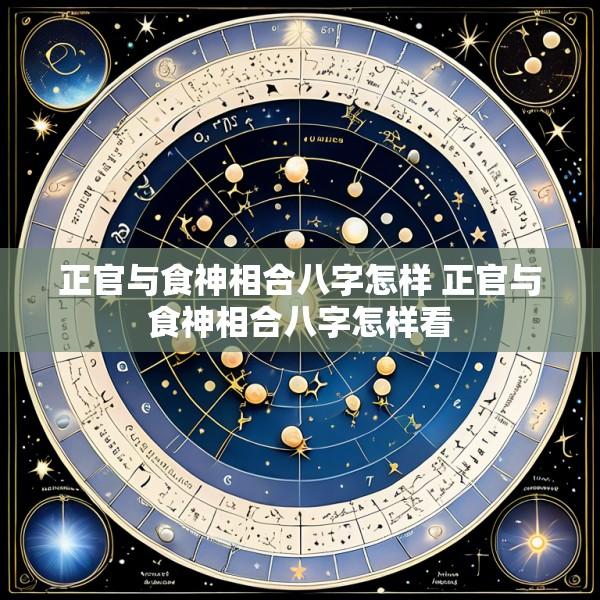 正官与食神相合八字怎样 正官与食神相合八字怎样看