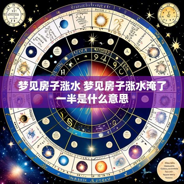 梦见房子涨水 梦见房子涨水淹了一半是什么意思