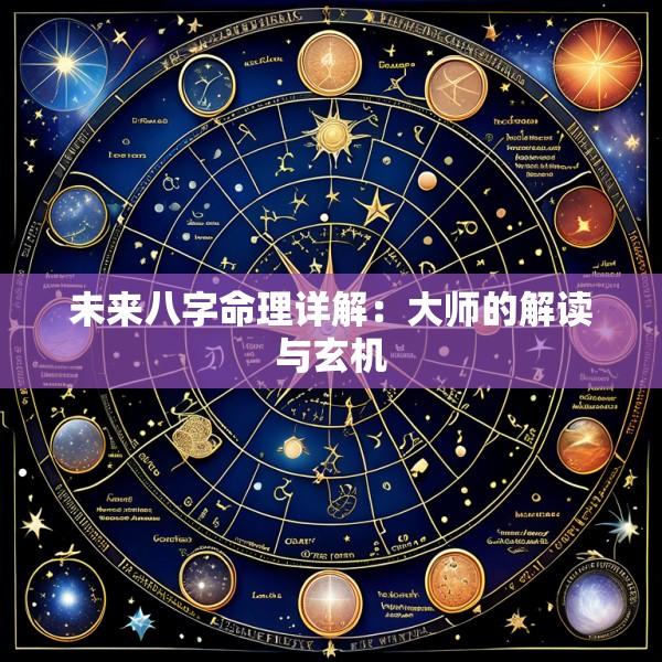未来八字命理详解：大师的解读与玄机