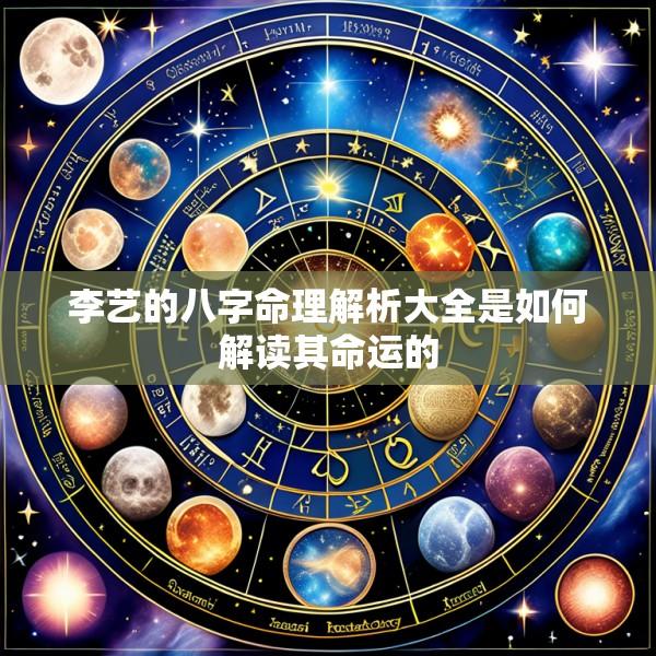 李艺的八字命理解析大全是如何解读其命运的
