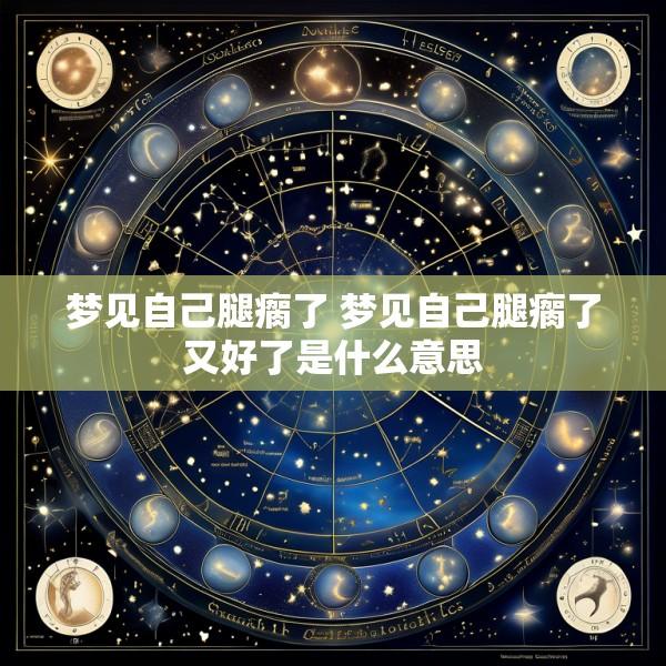 梦见自己腿瘸了 梦见自己腿瘸了又好了是什么意思