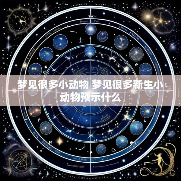 梦见很多小动物 梦见很多新生小动物预示什么