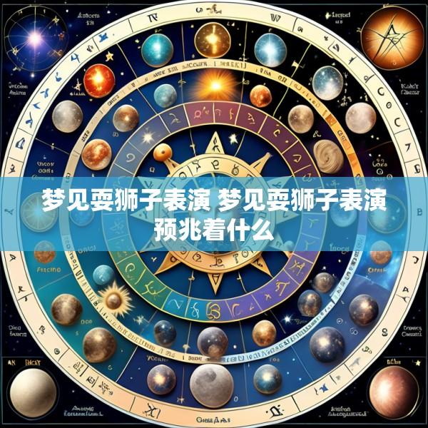 梦见耍狮子表演 梦见耍狮子表演预兆着什么