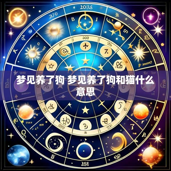 梦见养了狗 梦见养了狗和猫什么意思