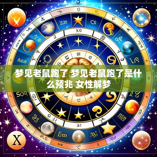梦见老鼠跑了 梦见老鼠跑了是什么预兆 女性解梦