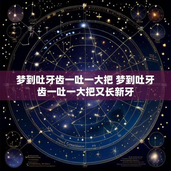 梦到吐牙齿一吐一大把 梦到吐牙齿一吐一大把又长新牙