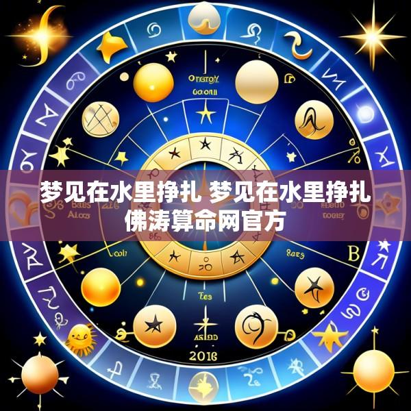 梦见在水里挣扎 梦见在水里挣扎佛涛算命网官方