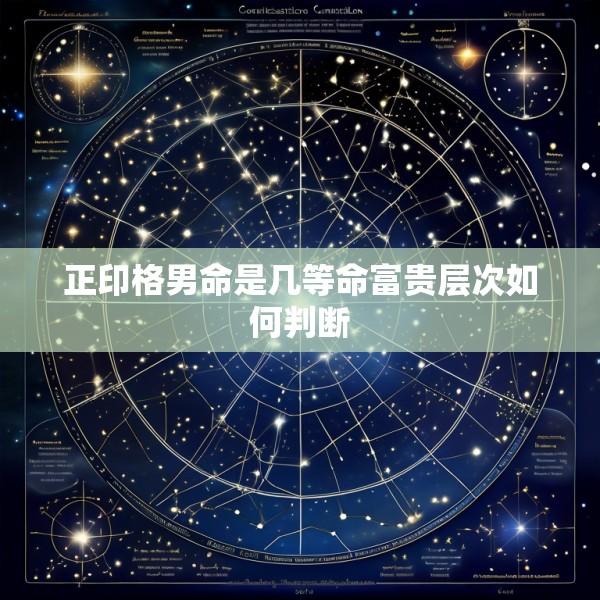 正印格男命是几等命富贵层次如何判断