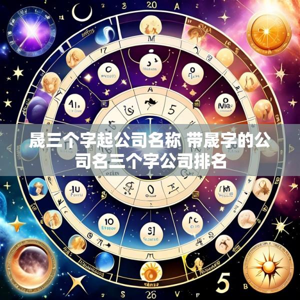 晟三个字起公司名称 带晟字的公司名三个字公司排名