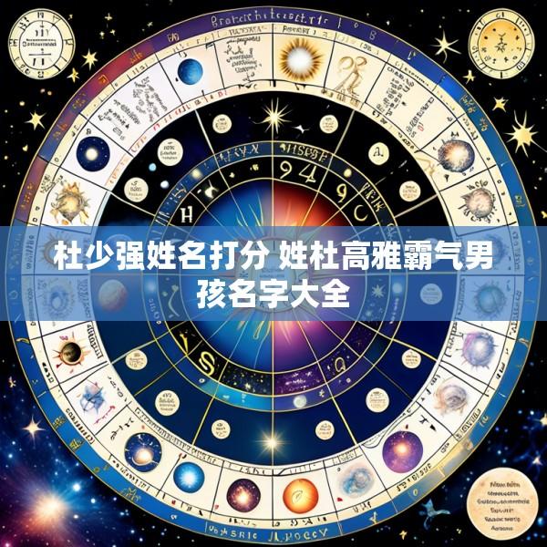 杜少强姓名打分 姓杜高雅霸气男孩名字大全