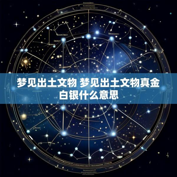 梦见出土文物 梦见出土文物真金白银什么意思