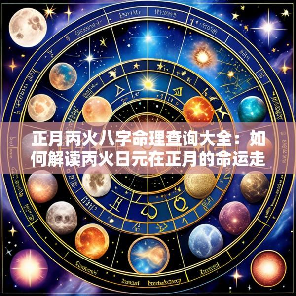 正月丙火八字命理查询大全：如何解读丙火日元在正月的命运走势