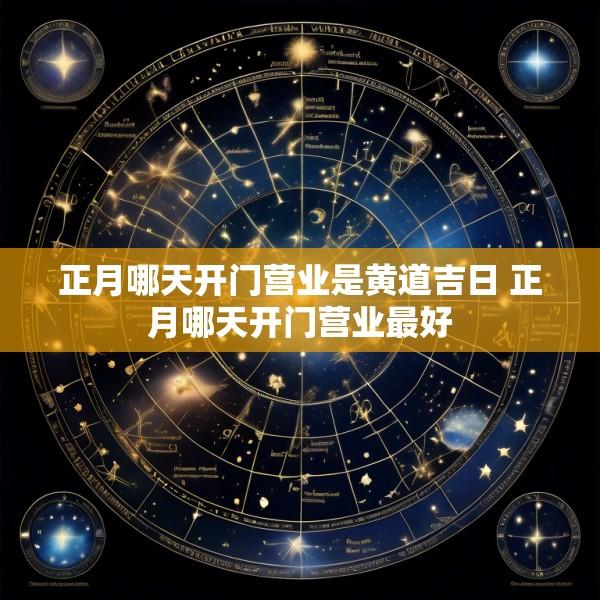 正月哪天开门营业是黄道吉日 正月哪天开门营业最好