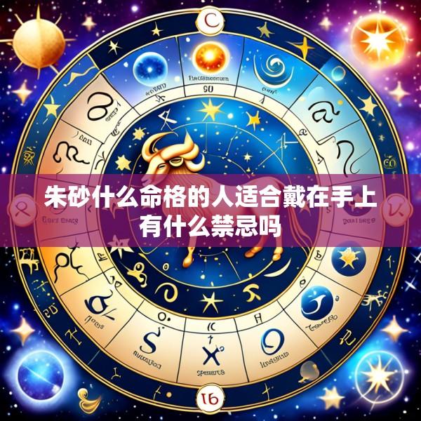 朱砂什么命格的人适合戴在手上有什么禁忌吗