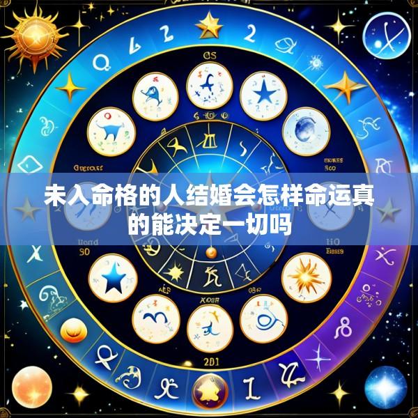 未入命格的人结婚会怎样命运真的能决定一切吗