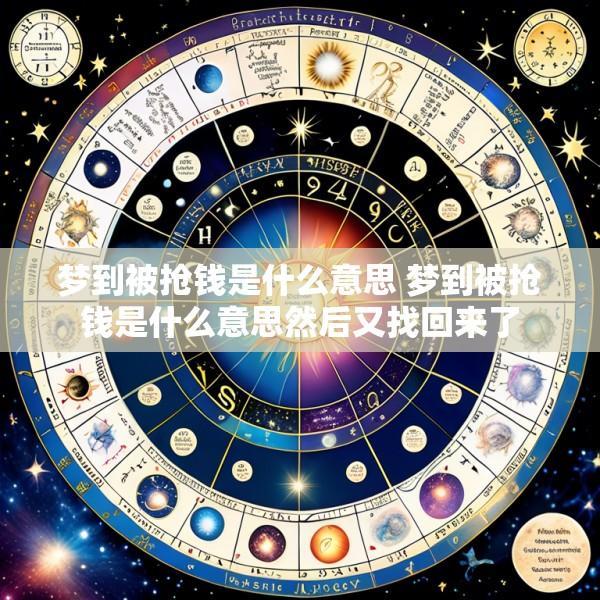梦到被抢钱是什么意思 梦到被抢钱是什么意思然后又找回来了