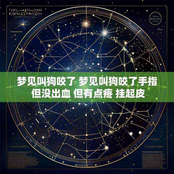 梦见叫狗咬了 梦见叫狗咬了手指 但没出血 但有点疼 挂起皮