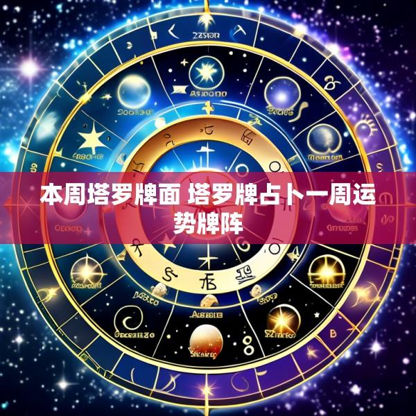 本周塔罗牌面 塔罗牌占卜一周运势牌阵