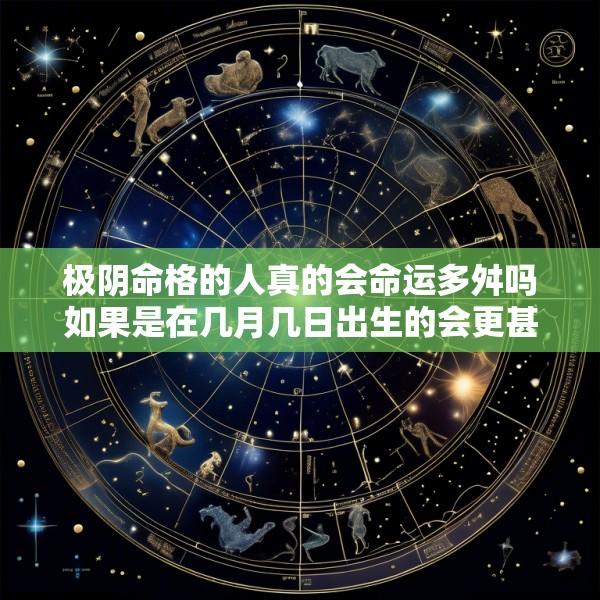 极阴命格的人真的会命运多舛吗如果是在几月几日出生的会更甚