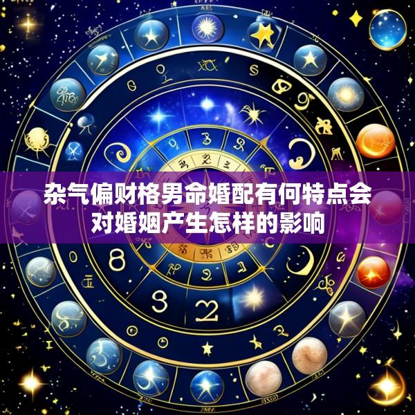 杂气偏财格男命婚配有何特点会对婚姻产生怎样的影响