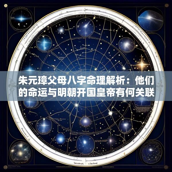 朱元璋父母八字命理解析：他们的命运与明朝开国皇帝有何关联