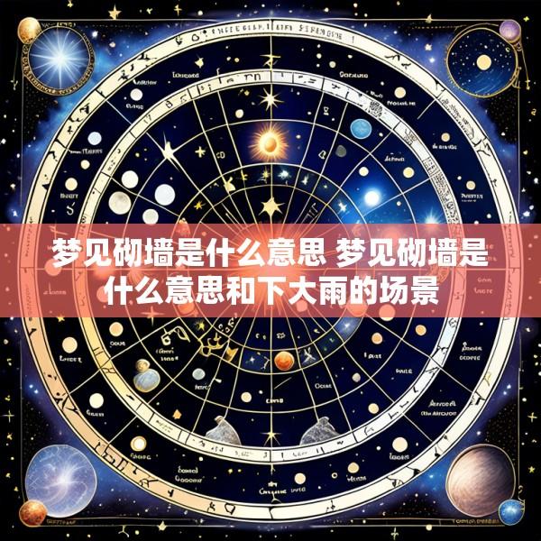 梦见砌墙是什么意思 梦见砌墙是什么意思和下大雨的场景