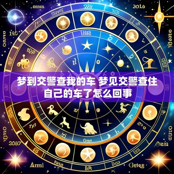 梦到交警查我的车 梦见交警查住自己的车了怎么回事