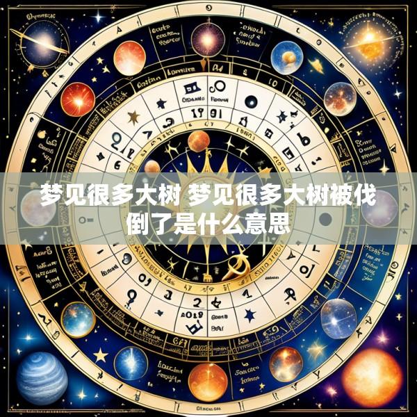 梦见很多大树 梦见很多大树被伐倒了是什么意思