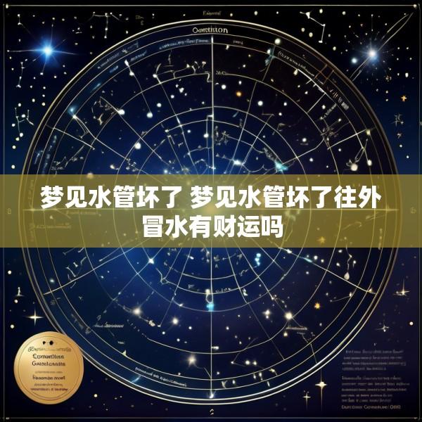 梦见水管坏了 梦见水管坏了往外冒水有财运吗
