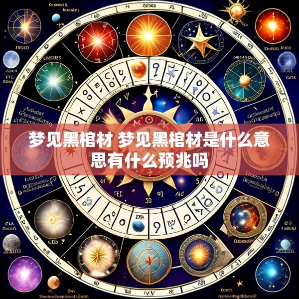 梦见黑棺材 梦见黑棺材是什么意思有什么预兆吗