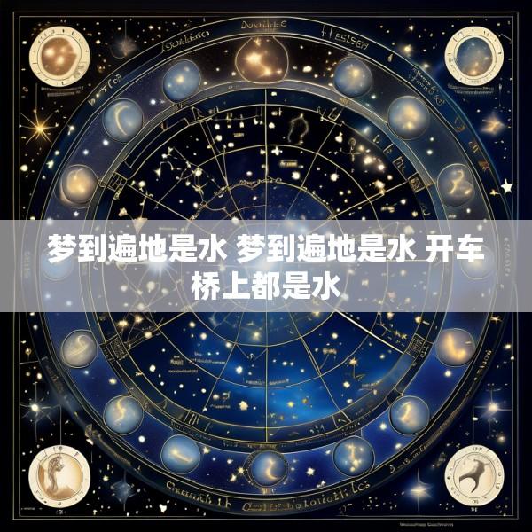 梦到遍地是水 梦到遍地是水 开车桥上都是水