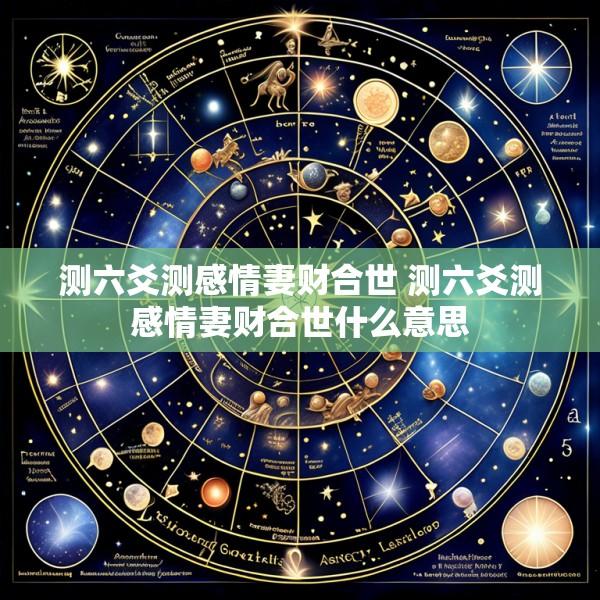 测六爻测感情妻财合世 测六爻测感情妻财合世什么意思