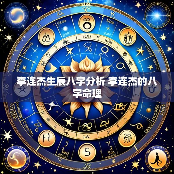 李连杰生辰八字分析 李连杰的八字命理