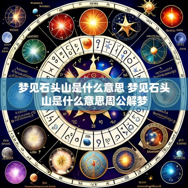 梦见石头山是什么意思 梦见石头山是什么意思周公解梦