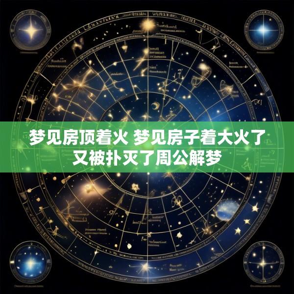梦见房顶着火 梦见房子着大火了又被扑灭了周公解梦