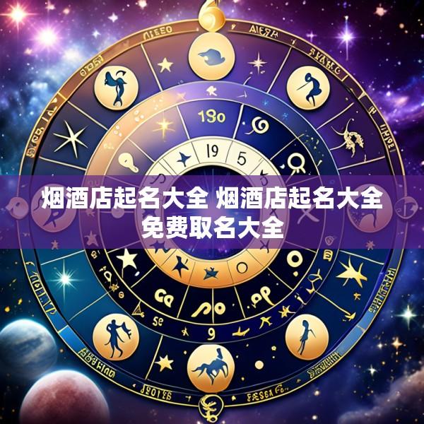 烟酒店起名大全 烟酒店起名大全免费取名大全